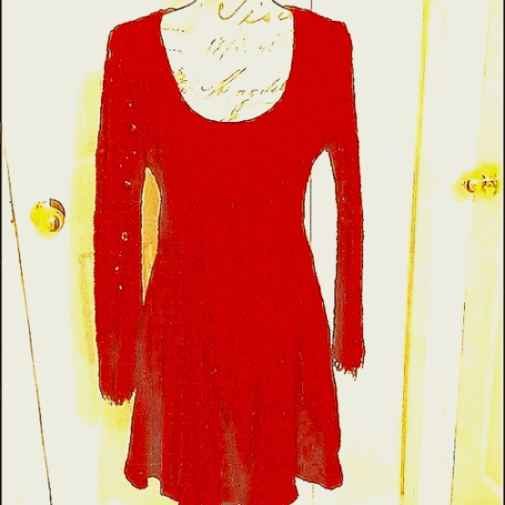 BURGUNDY RED Lace ALYA from FRANCESCA L DRESS